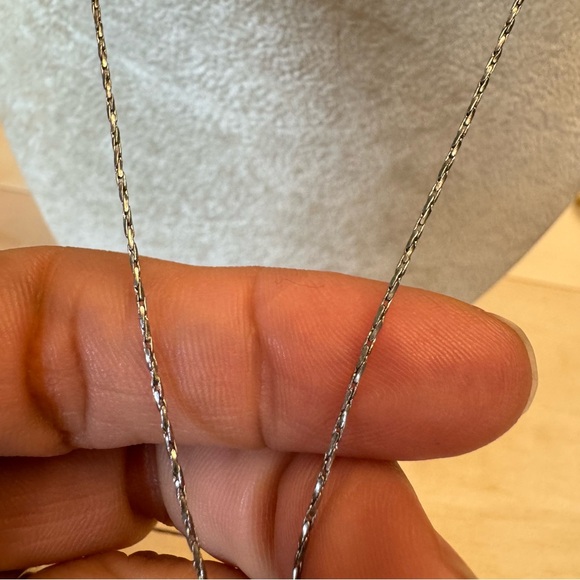 18K RPG Necklace and Silver Tone Rhinestone Heart Pendant Brooch Vintage - Picture 7 of 12